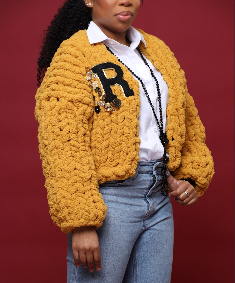 Cardigan Add ons - Chenille Letter
