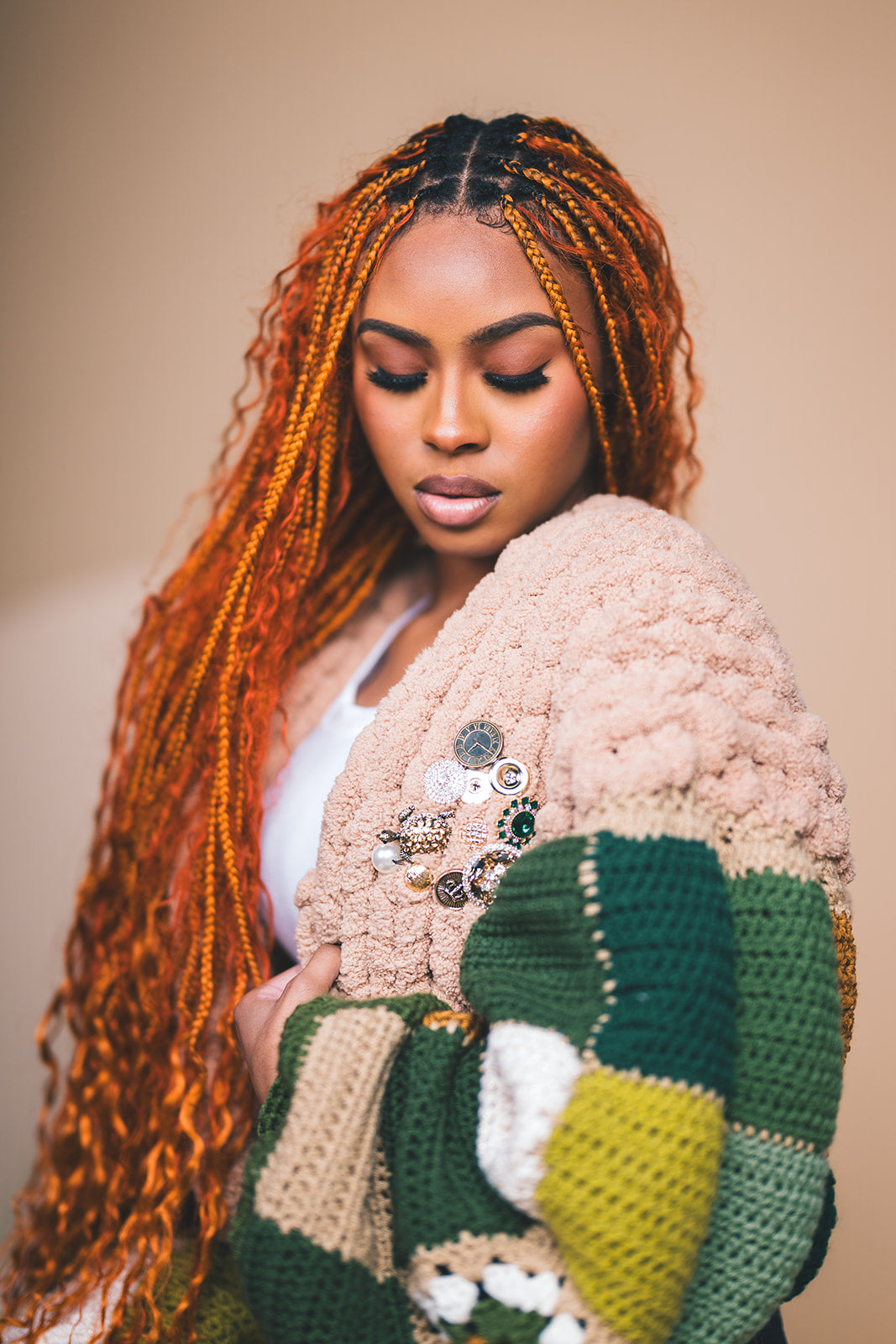 Crochet Sleeves Sweater